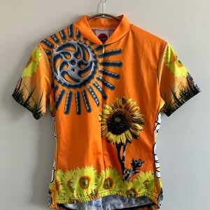 World Jerseys W Sunflower Go Girl Cycling Jersey M